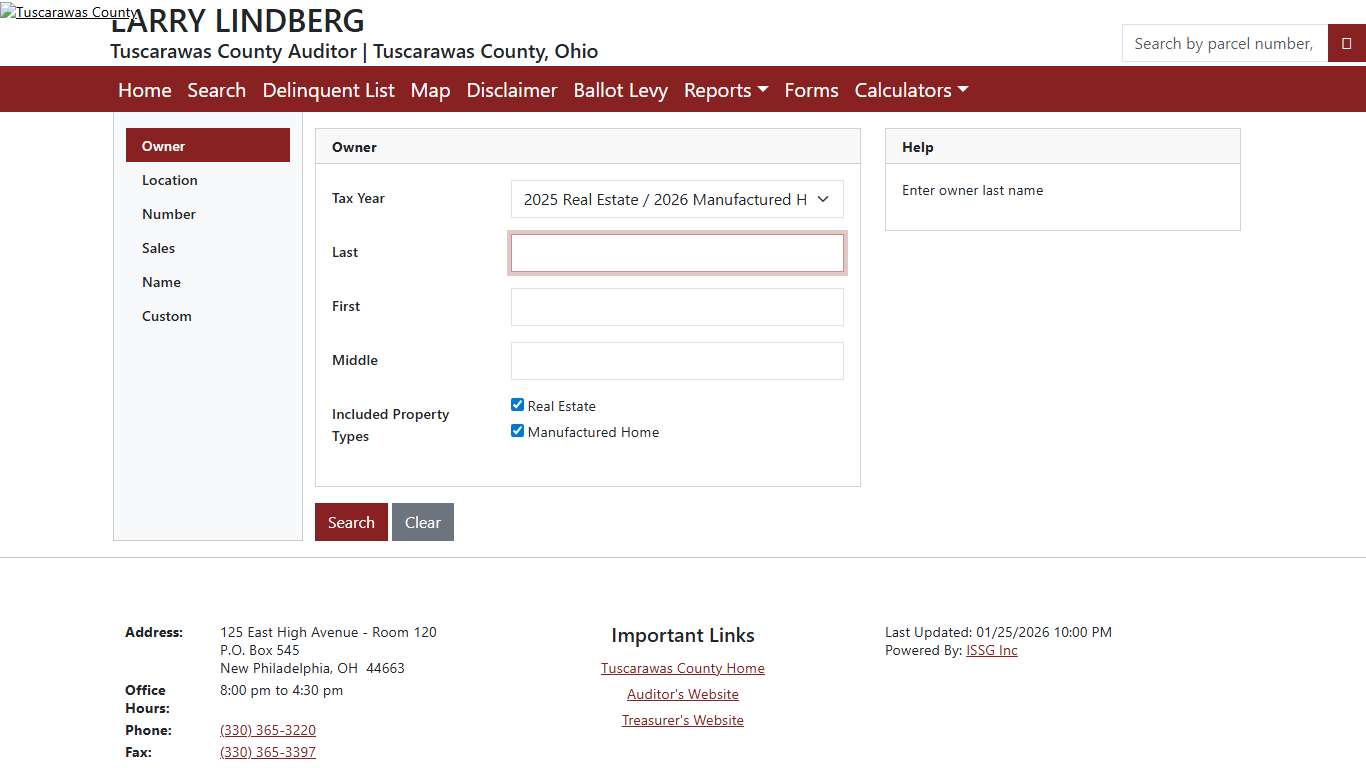 The Tuscarawas County Auditor